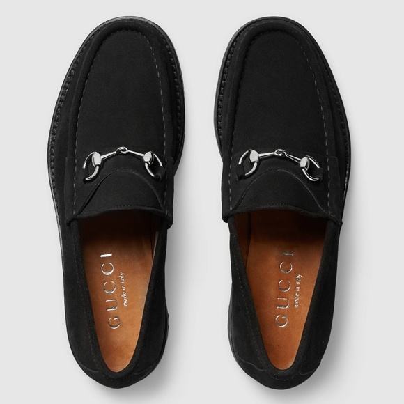 Gucci Other - Gucci Horsebit Suede Loafers in Black